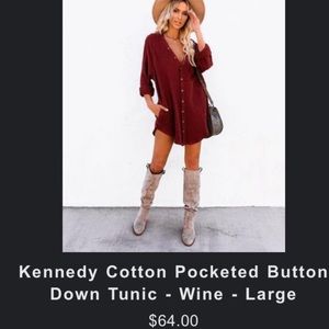 Kennedy cotton tunic 🖤